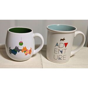 Caribou Coffee Lot of 2 Winter/Christmas Mugs New
